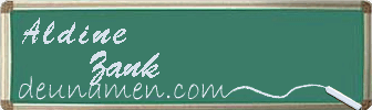 Aldine Zank Visitenkarte